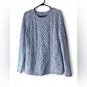 L.L. Bean Double L Mixed-Cable Crewneck Sweater